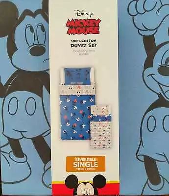 George Home Mickey Mouse Duvet Set With Matching Pillow Case • £24.99