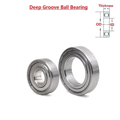 Stainless Steel Series Deep Groove Ball Double Shielded Bearing Various Sizes • $4.25