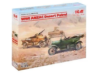 ICM DS3510 WWI ANZAC Desert Patrol (Model T LCP Utility Touring) 1/35 • $44.99