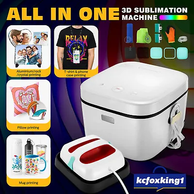 $389.90 • Buy Heat Press Transfer Machine 3D Vacuum Sublimation Printer Clothes Cup Crystal