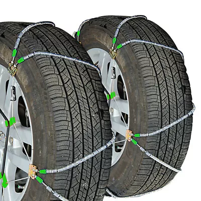 Titan Diagonal Cable Tire Chains Snow Or Ice Covered Roads 10.98mm 8-19.5 • $214.99