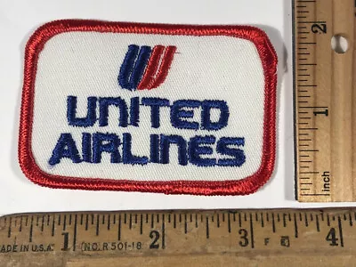 Vintage United Airlines Logo 2” X 3” Patch Iron On Airplane Aviation Plane • $7.25