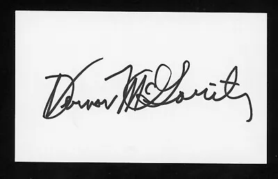 Vernon McGarity DEC. CMOH Medal Of Honor US Army WWII Signed 3x5 Card E25649 • $14.99