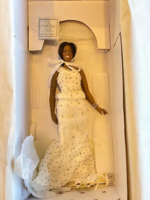 Danbury Mint The Michelle Obama Inaugural Collectable Doll White Dress • $60