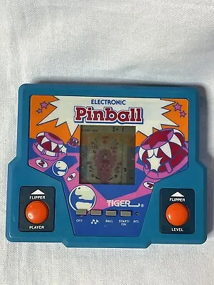 Vintage 1987 Tiger Electronics Electronic Pinball Handheld Arcade Game Tested • $16