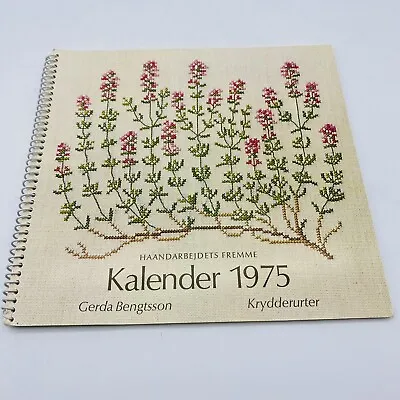 Denmark. Danish Handcraft Guild Calendar 1975. Herbs By Gerda Bengtsson • $39.99