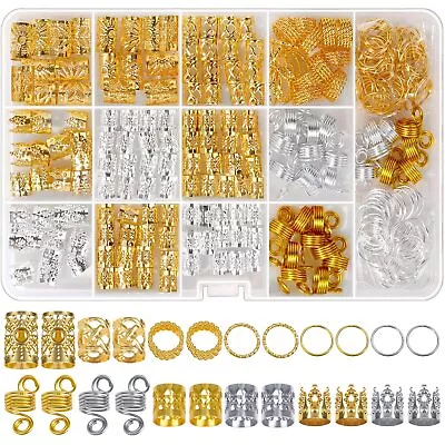 262 Pcs Hair Dreadlock Jewelry Beads Rings Cuffs Accessories For Women Braids • $16.70