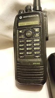Motorola  XPR6550 UHF 403-470MHz Radio AAH55QDH9LA1AN • $150
