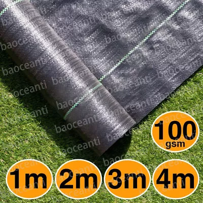 50m Wide Ground Heavy Duty Weed Control Fabric Ground Cover Membrane Master • £93.09