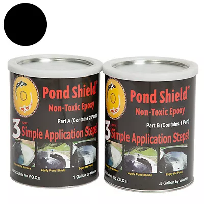 Pond Armor Pond Shield Non-Toxic Epoxy Paint - 1.5 Gallon BLACK • $232.95