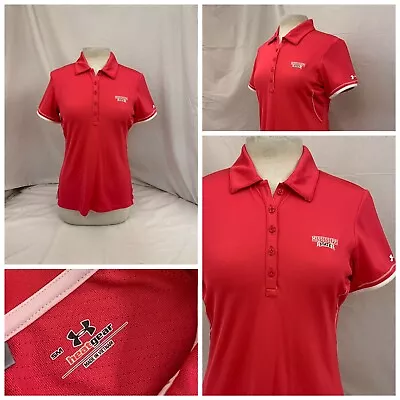 Mississippi State Bulldogs Shirt Sz S Pink Under Armour Polo New YGI N2-550 • $24.99