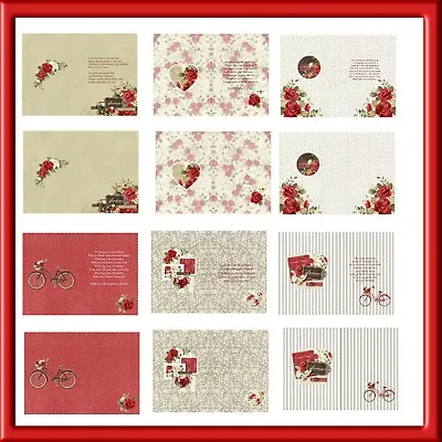 Inserts Birthday Chic Assorted Sizes  (24 X 12 Blank 12 With Verse)nov 2021 • £7