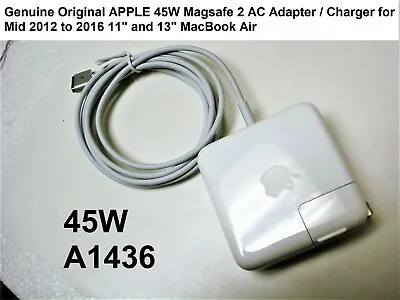 Original 45W Charger For MacBook Air 11  13  2012 2013 2014 2015 2016 A1436 Used • $24.98
