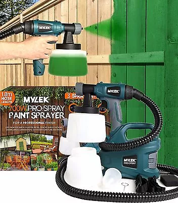 Electric Paint Sprayer Gun Spraygun Handheld Fence Home Garden Outdoor Indoor • £59.99