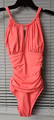 La Blanca New With Tags One Piece Swimsuit Size US 10 Fluorescent Orange • $29.99