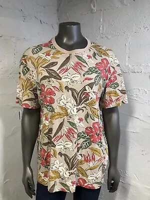 Divided H&M T Shirt Mens Large Floral  Casual Short Sleeve Crewneck • $12.99