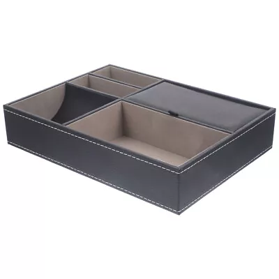  Bedside Storage Box Flannel Man Mens Valet Tray Organizer Bags For Travel • £17.99