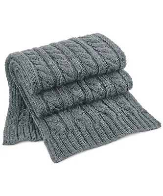 BC499 Beechfield Cable Knit Melange Scarf • £16.26