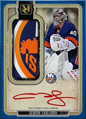 Semyon Varlamov 2020 Signature Relic LE (cc#15) Topps NHL Skate Digital Card • $34.99