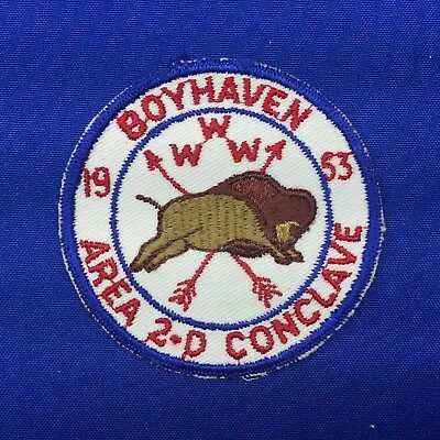 Boy Scout OA 1953 Area 2-D Conclave Boyhaven Order Of The Arrow Patch 2310B2 • $19.99