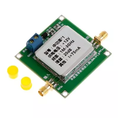 Amplifier Module  RF Broadband Amplifier Board Low Noise 1-3000MHz 2.4GHz 20d • £8.72