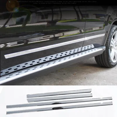 Steel Chrome Side Door Body Molding Cvoer For Benz GL GLE GLS ML 13-19 GLK 09-15 • $104.48