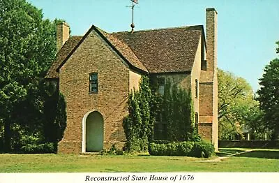 Postcard Reconstructed State House Replica Building St. Mary's City Maryland MD • $8.09