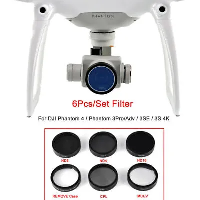 $32.96 • Buy Camera Lens UV CPL ND4/8/16 Filter Protect For DJI Phantom 4 3s 3pro 3se 3 4k