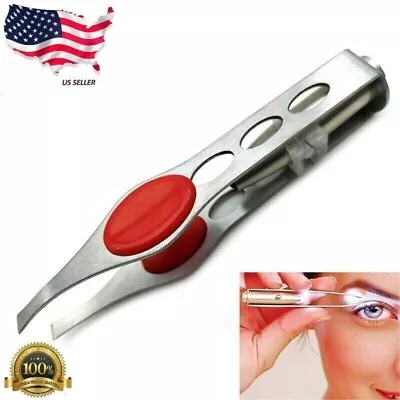 Portable Tweezer With LED Light Hair Removal Eyebrow Beauty Make Up Tools • $3.99