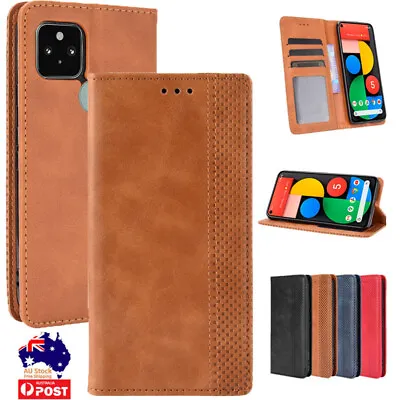 Magnetic Leather Wallet Card Case Cover For Google Pixel 7 6 5 4A 5G 4 3 3A XL  • $11.99