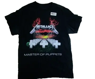 Metallica Shirt Adult Mens Master Of Puppets Black Rock Band Metal Concert Mens • $10.82