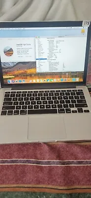 Macbook Pro Retina 13-inch Late 2013 4GB RAM 2.4GHz Intel Corei5 128 Ssd C Photo • $160