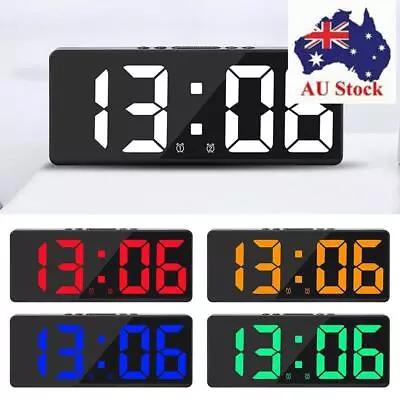 Temperature Calendar LED Digital Large Number Alarm Clock Electronic Clock • $18.28