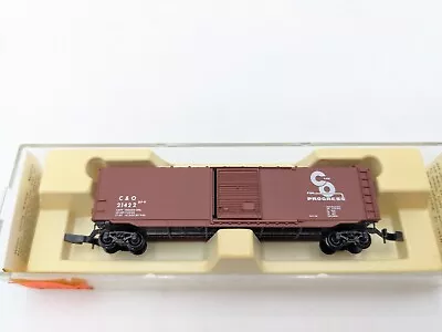 Micro Trains Z Scale 13504 C&O 50ft Standard Boxcar Single Door 21422 • $19.99