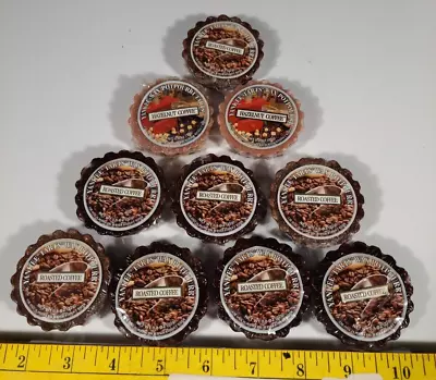 Lot Of 10 Yankee Candle  2 Hazelnut Coffee 8 Roasted Coffee New Factory Sealed • $24.99