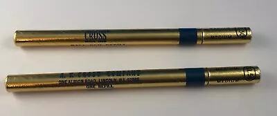 2 Vintage Nos A.t. Cross Medium Point Blue Ink Pen Refills - New At Cross • $17.99