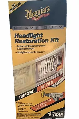 Meguiar's Heavy Duty Headlight Restoration Kit G2980 Professional Kit Made USA • $34.99