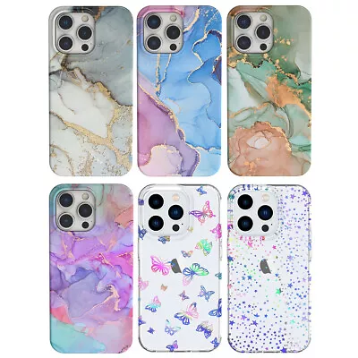 Phone Case Marble Patterned Shockproof Cover Shell For IPhone 15 Pro Max 15 Plus • $12.39