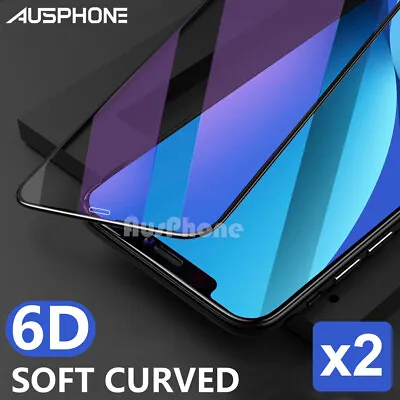 $4.99 • Buy 2x For IPhone 14 13 12 11 Pro XS Max XR 8 Plus Screen Protector Tempered Glass