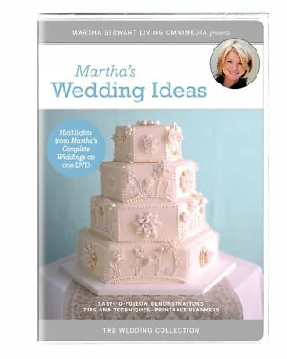 NEW Marthas Wedding Ideas DVD MARTHA STEWART'S IDEA'S Tips And Techniques  • $14.99