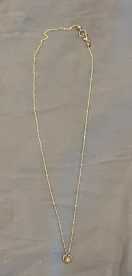 Gold-Colored 21  Disk Monogram Necklace -  J  • $24