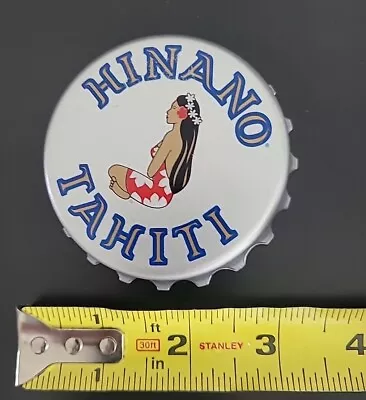 Hinano Tahiti Beer Bottle OPENER Cap Metal 3  RARE • $9.99