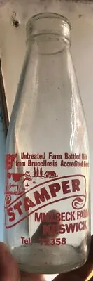 £5.99 • Buy Nice Stamper, Keswick Cumbria 1970’s Milk Bottle