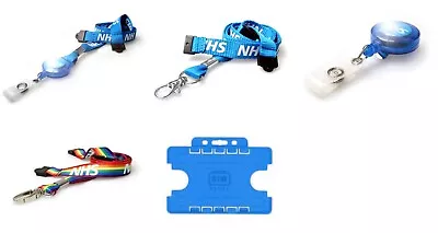 NHS Lanyard Badge Reel YoYo Retractable ID Card Holder Sets Double Sided ID Card • £1.75