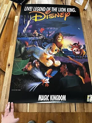 Rare Vintage Magic Kingdom Legend Of The Lion King Poster Walt Disney World • $69.99