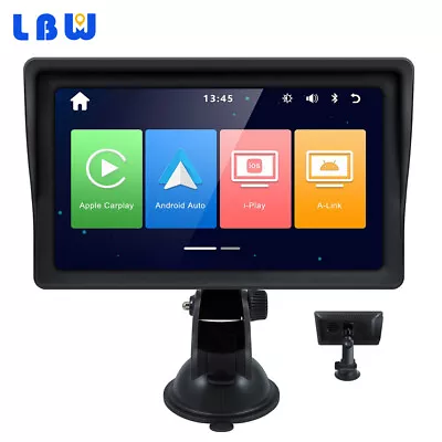 7inch Portable Touch Screen Car Portable Wireless Apple CarPlay Android Auto FM • $100.45