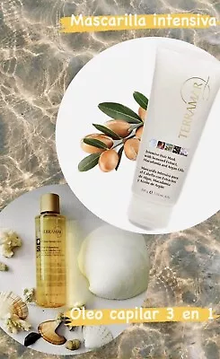 KIT OIL HAIR SERUM 120 Ml AND MASK INTENSIVE 200.gr.  3 In 1 TERRAMAR BRANDS • $35