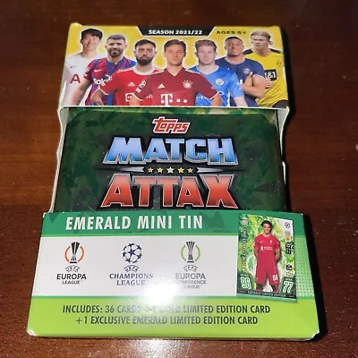 2021-22 Topps Match Attax UEFA Champions & Europa League Emerald Mini Tin • $10