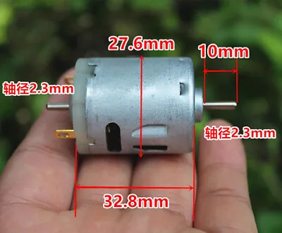 RS-365SH DC 12V-24V 11000RPM High Speed Dual 2.3mm Shaft Mini 365 Motor DIY Toy • $3.25