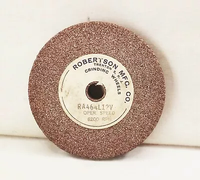 Vtg Robertson 4 1/8 X1/2 X1/2  Grinding Sharpening Honing Wheel Stone Tool Post • $17.99